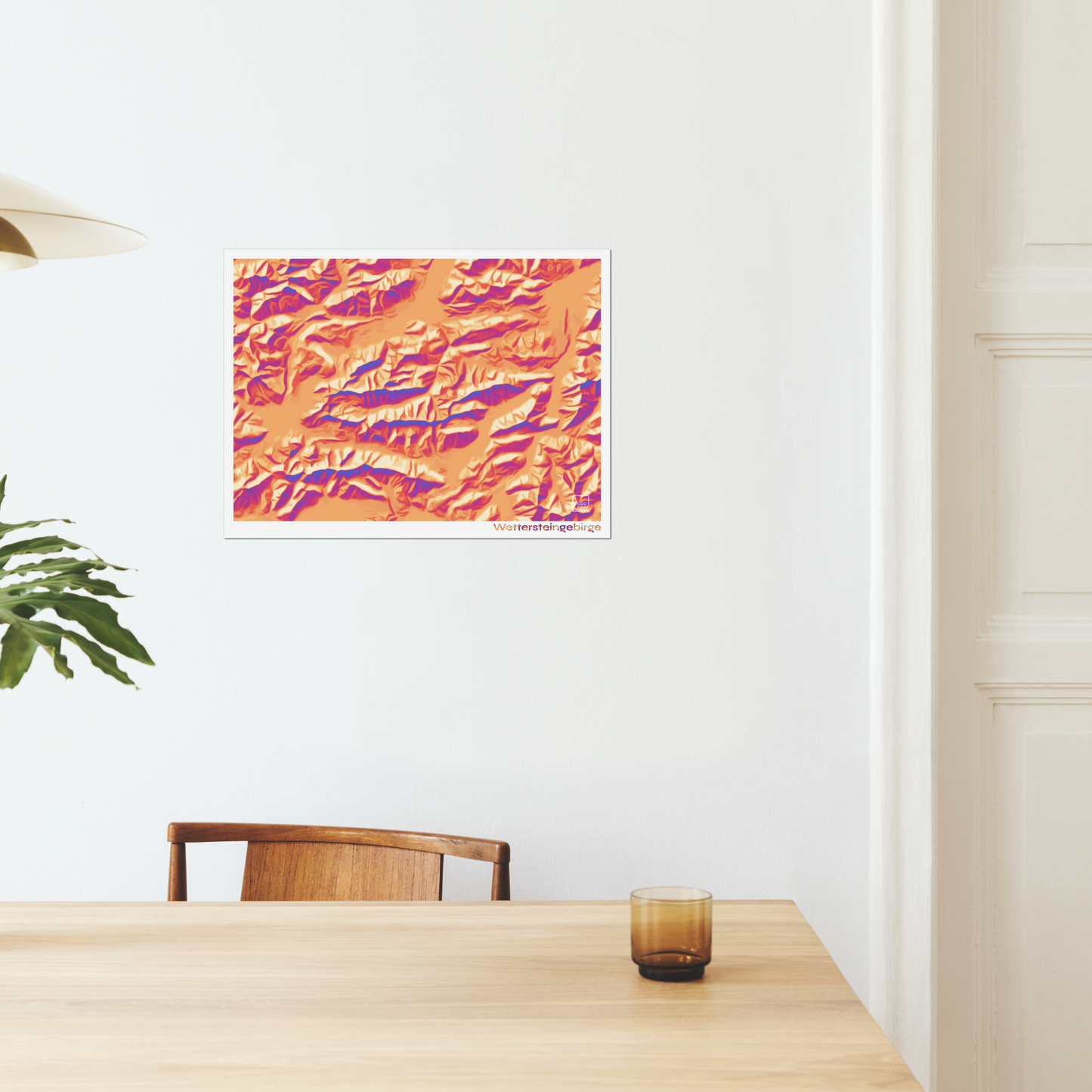 Reliefkarte Wettersteingebirge Lava | Fine Art Print